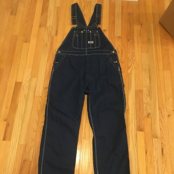 Big Smith Overalls Bib Carpenter Blue Jean Denim - Picture 1 of 8